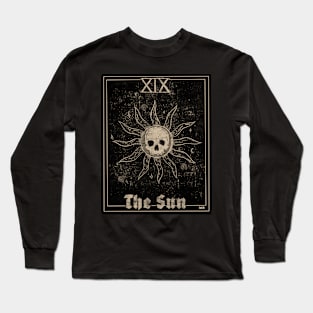 The Sun Tarot Card Print Design Long Sleeve T-Shirt